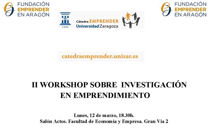 II Workshop sobre investigación en emprendimiento. 12 de marzo 2018